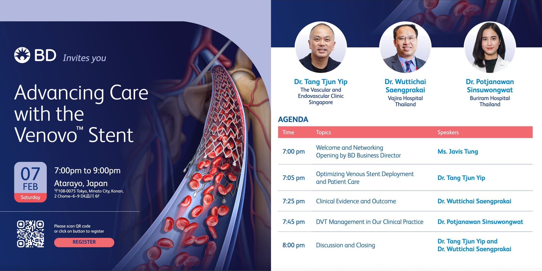 Venovo Stent Launch Dinner