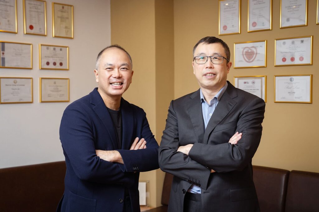 Dr Julian Wong and Dr Tang Yjun Yip vascular surgeons at The Vascular and Endovascular Clinic